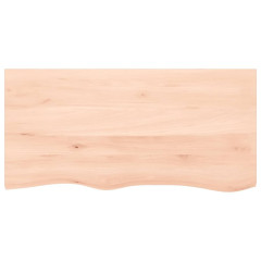 OMAXI Koupelnová deska 100x50x(2-6) cm neošetřené masivní dřevo 832124
