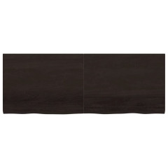 OMAXI Koupelnová deska tmavě hnědá 160x60x(2-4) cm ošetřený masiv 834302