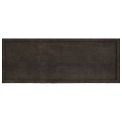 OMAXI Koupelnová deska tmavě hnědá 160x60x(2-4) cm ošetřený masiv 834302