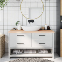 OMAXI Koupelnová deska 140x60x(2-6) cm neošetřené masivní dřevo 832315