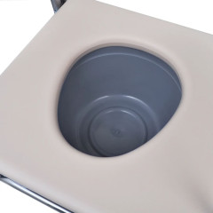 OMAXI Toaletní židle ocelová černá 945413