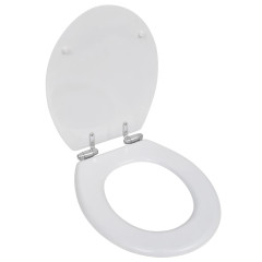 OMAXI WC sedátko s funkcí pomalého sklápění MDF prostý design bílé 863762
