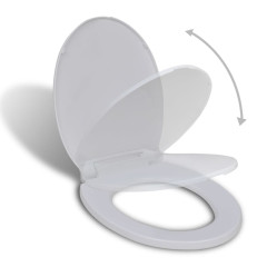 OMAXI WC sedátko s pomalým sklápěním bílé oválné 940821