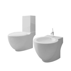 OMAXI Keramické WC a bidet bílé 890997