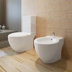 OMAXI Toaletní mísa a bidet ,  bílá keramika 866947