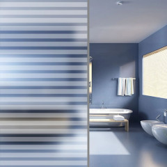 OMAXI Okenní fólie matná pruhovaný design 0,9x5 m PVC 593119