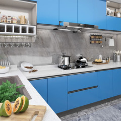 OMAXI Samolepící tapeta na nábytek azurová 500 x 90 cm PVC 804842