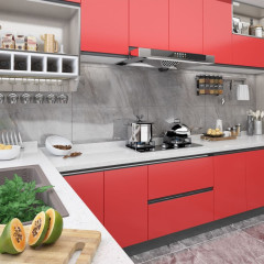 OMAXI Samolepící tapeta na nábytek červená 500 x 90 cm PVC 804828