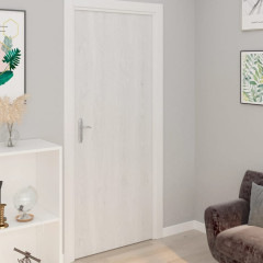 OMAXI Samolepící tapety na dveře 2 ks bílé dřevo 210 x 90 cm PVC 804712