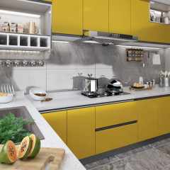 OMAXI Samolepící tapeta na nábytek zlatá vysoký lesk 500 x 90 cm PVC 224960