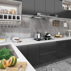 OMAXI Samolepící tapety na nábytek 2 ks černé 500 x 90 cm PVC 227688