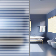 OMAXI Okenní fólie matná pruhovaný design 0,9x100 m PVC 804699