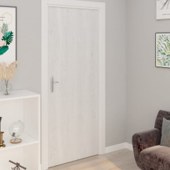 OMAXI Samolepící tapety na dveře 4 ks bílé dřevo 210 x 90 cm PVC 227589
