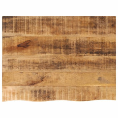 OMAXI Stolní deska 70x60x2,5 cm živá hrana hrubé mangovníkové dřevo 090828