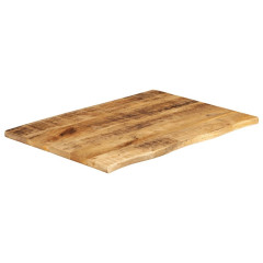 OMAXI Stolní deska 70x60x2,5 cm živá hrana hrubé mangovníkové dřevo 090828