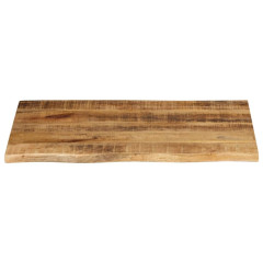 OMAXI Stolní deska 70x60x2,5 cm živá hrana hrubé mangovníkové dřevo 090828