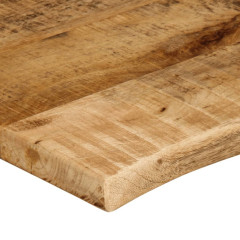 OMAXI Stolní deska 70x60x2,5 cm živá hrana hrubé mangovníkové dřevo 090828