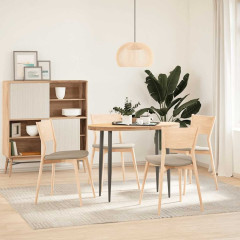 OMAXI Stolní deska 100x50x4 cm masivní dub oválný 799303