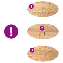 OMAXI Stolní deska 100x50x4 cm masivní dub oválný 799303