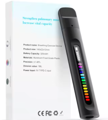 ETOS SPORT Chytrý dechový trenažér, zařízení na dechové cvičení s aplikací Breath Monitor pro posílení dýchacích svalů