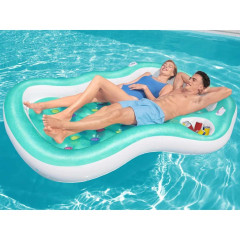 Bestway Dvojité designové nafukovací lehátko 224 x 174 cm 984118