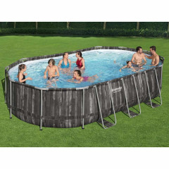 Bestway Power Steel Bazénový set oválný 488 x 305 x 107 cm 983593