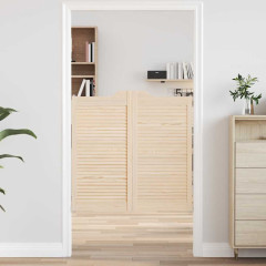 OMAXI Křídlové dveře Louvred Design 2 páry 100x100cm borovicový masiv 668295