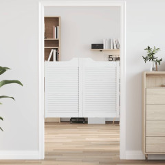 OMAXI Křídlové dveře Louvred Design 2 páry bílé 80x100 cm 668370