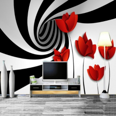 Solution Media 3D tapeta -Tulipány MU1390