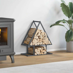 OMAXI Stojan na palivové dřevo antracit Ocel válcovaná za studena 788504