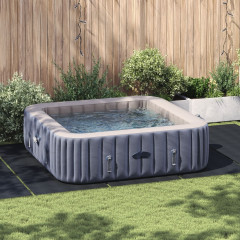 OMAXI Obdélníkový kryt na bazén Černý Polyethylen 550 x 280 cm 628329