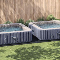 OMAXI Obdélníkový kryt bazénu Černý Plast 820 x 420 cm 628350