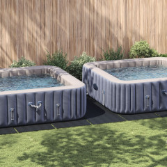 OMAXI Obdélníkový kryt na bazén Černý Plast 999 x 500 cm Vodotěsný 628367