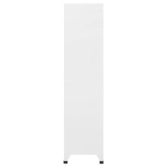 OMAXI Uzamykatelná skříň světle a tmavě šedá 90 x 40 x 180 cm ocel 701331