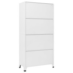 OMAXI Uzamykatelná skříň světle a tmavě šedá 90 x 40 x 180 cm ocel 701331